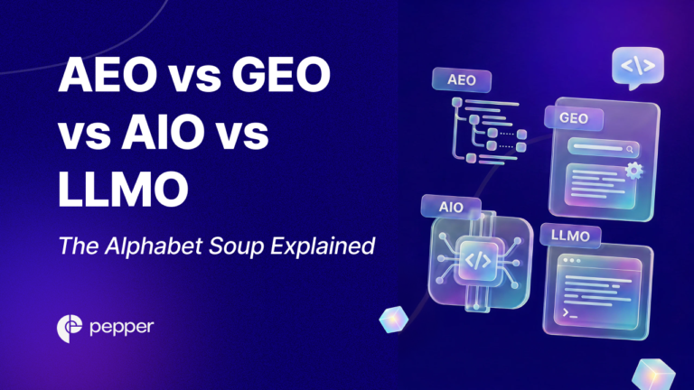 AEO vs GEO vs AIO vs LLMO: The Alphabet Soup Explained