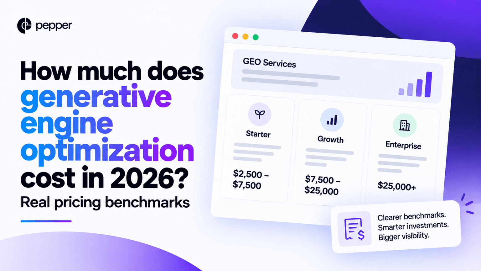 How much does generative engine optimization cost in 2026? Real pricing benchmarks